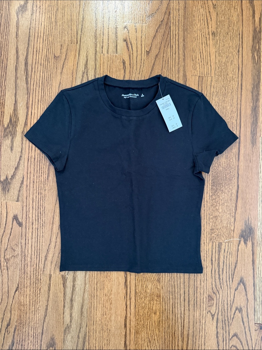 Abercrombie & Fitch Black Short Sleeve Crew Tee